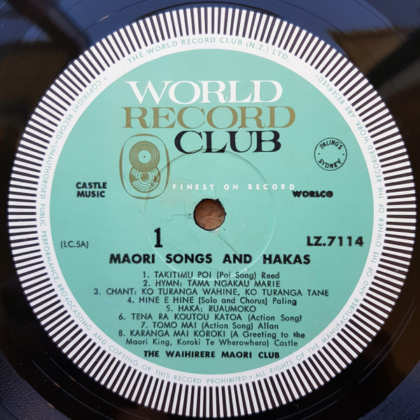 descargar álbum Waihirere Maori Club - Maori Songs and Hakas