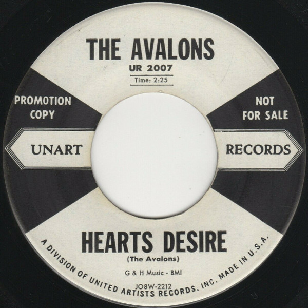 The Avalons – Hearts Desire (1958, Vinyl) - Discogs