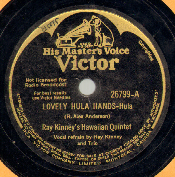 descargar álbum Ray Kinney's Hawaiian Quintet - Lovely Hula Hands Hoonanao Paka