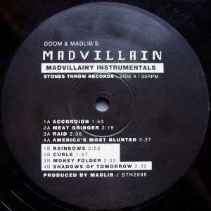 Madvillain – Madvillainy Instrumentals (Vinyl) - Discogs