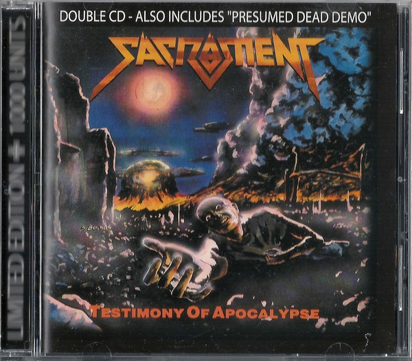 Sacrament – Testimony Of Apocalypse (1990, CD) - Discogs