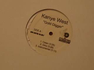 Kanye West / Gold Digger Remix 12 Picture Disc Gold Color Vinyl 2005 Jay-z