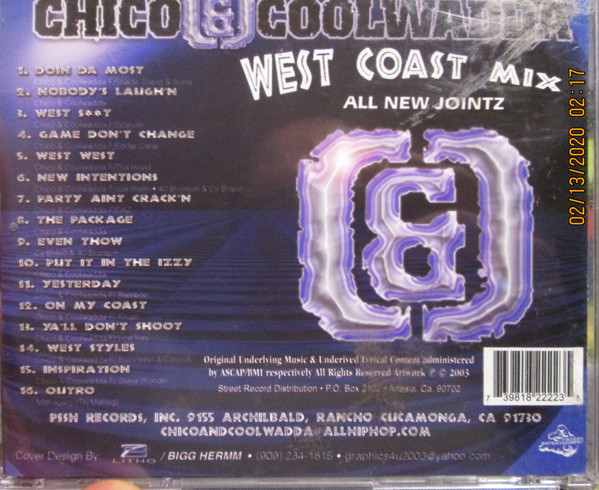 Chico & Coolwadda – West Coast Mix (2003, CD) - Discogs