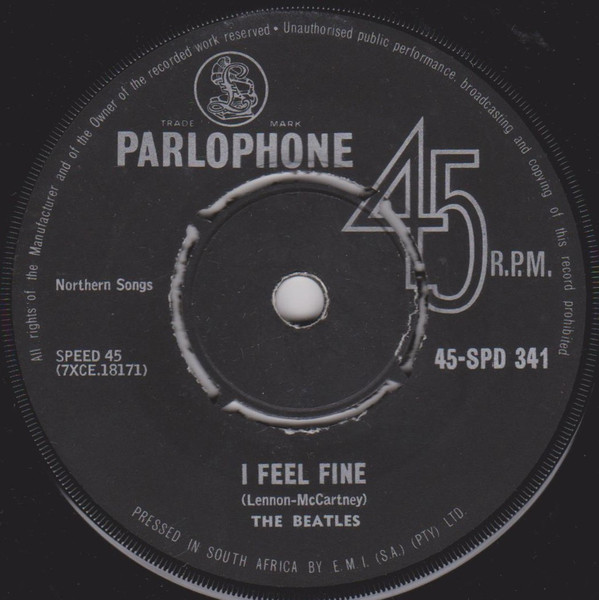 The Beatles – I Feel Fine / She's A Woman (1964, Scranton Pressing