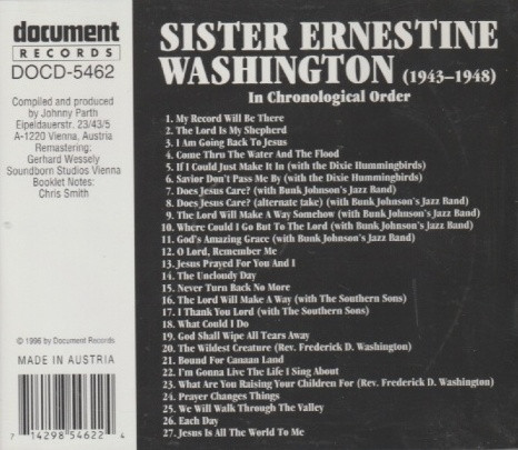lataa albumi Sister Ernestine Washington - 1943 1948