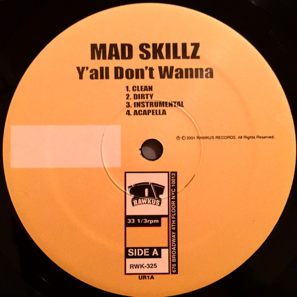 Mad Skillz – Y'all Don't Wanna (2001, Vinyl) - Discogs