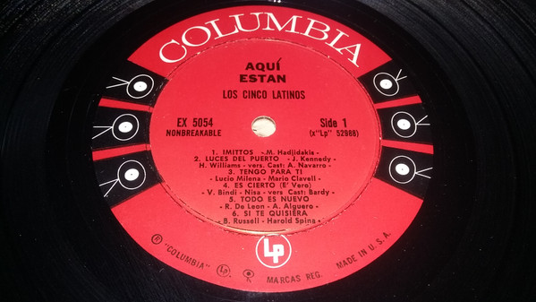 ladda ner album Los Cinco Latinos - Aqui Estan