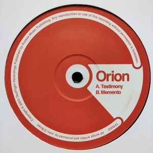 Orion (2) - Testimony / Memento album cover