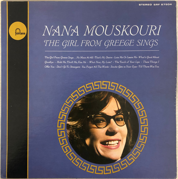 Nana Mouskouri – The Girl From Greece Sings (1962, Vinyl) - Discogs