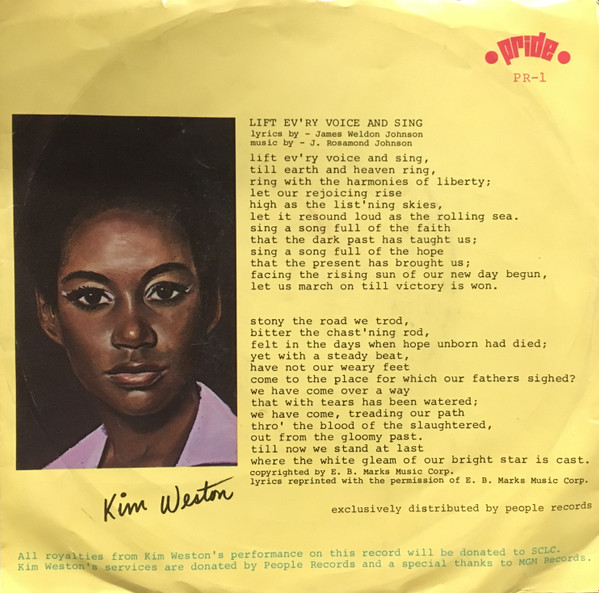 Kim Weston – Lift Ev'ry Voice And Sing / This Is America (1970