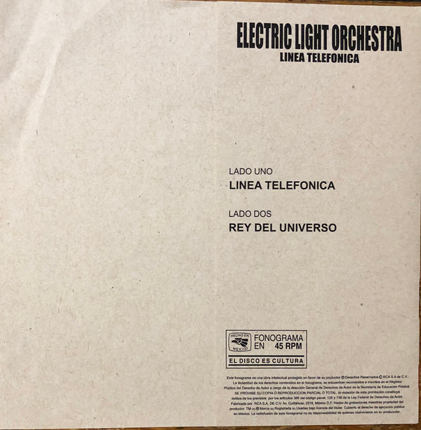 lataa albumi Electric Light Orchestra - Linea Telefonica Rey Del Universo