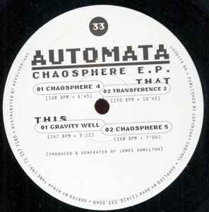 Automata - Chaosphere E.P. album cover