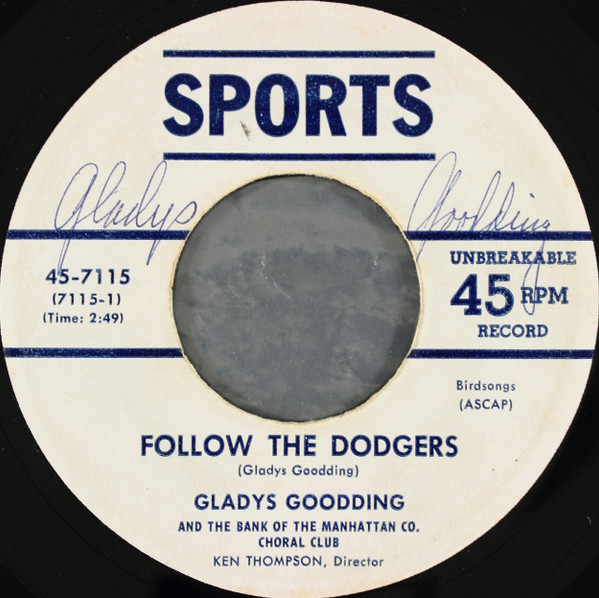 descargar álbum Gladys Goodding - Follow The Dodgers Philadelphia I A