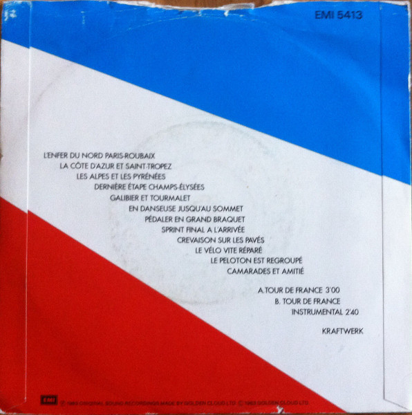posición Plano capa Kraftwerk – Tour De France (1983, Red Labels, 4 Prong Centre, Vinyl) -  Discogs