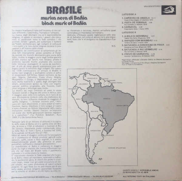 ladda ner album Various - Brasile Musica Nera Di Bahia