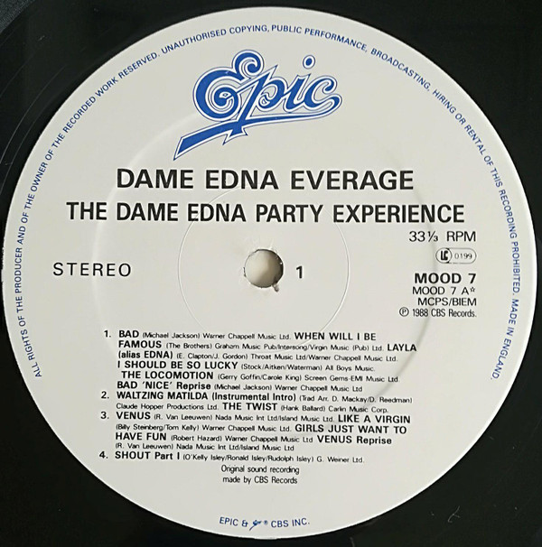 télécharger l'album Dame Edna - The Dame Edna Party Experience