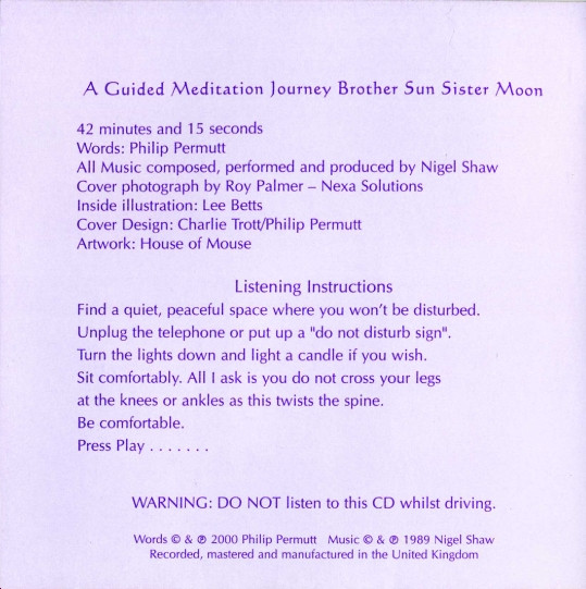 Album herunterladen Philip - A Guided Meditation Journey Brother Sun Sister Moon