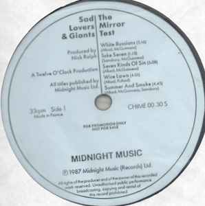 Sad Lovers And Giants – The Mirror Test (1987, Vinyl) - Discogs