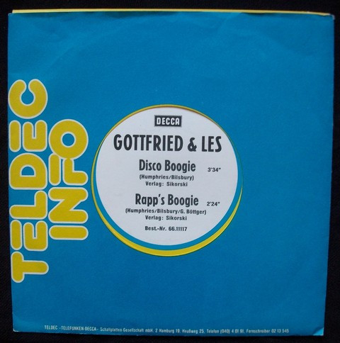 last ned album Gottfried & Les - Disco Rapps Boogie