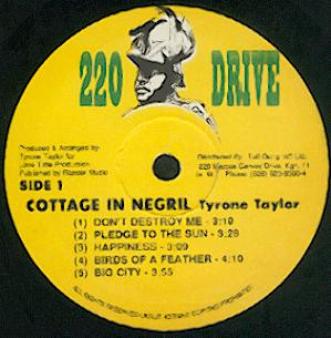 Tyrone Taylor Cottage In Negril UK Vinyl LP — RareVinyl.com