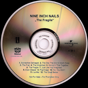 Nine Inch Nails – The Fragile (1999, CDr) - Discogs