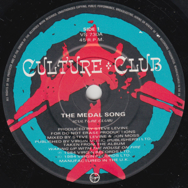 Culture Club – The Medal Song (1984, Vinyl) - Discogs