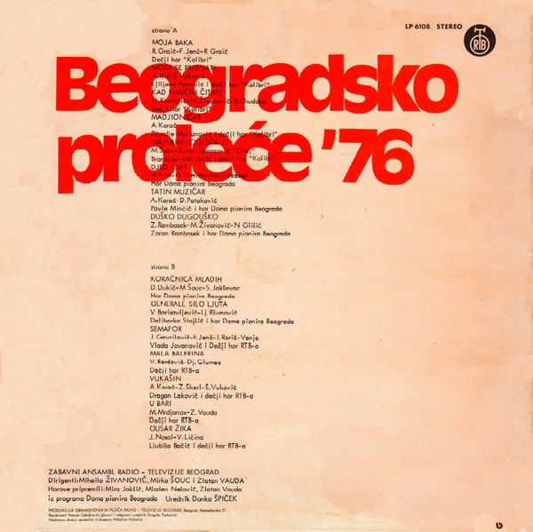 télécharger l'album Various - Beogradsko Proleće 76 Dečje Pesme