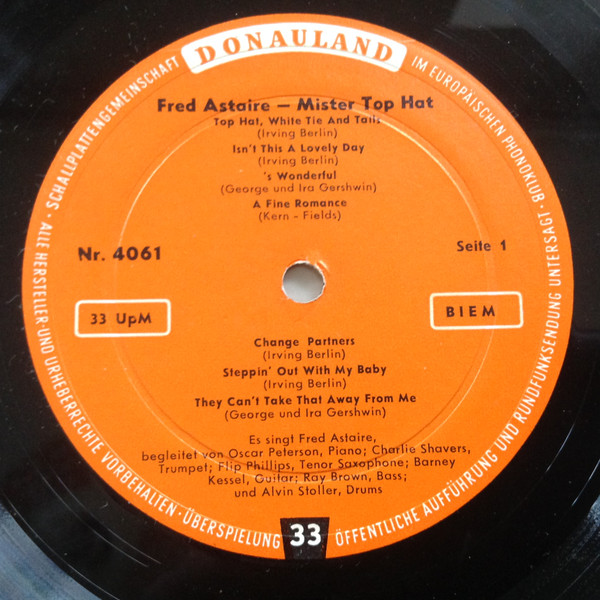 last ned album Fred Astaire - Mister Top Hat