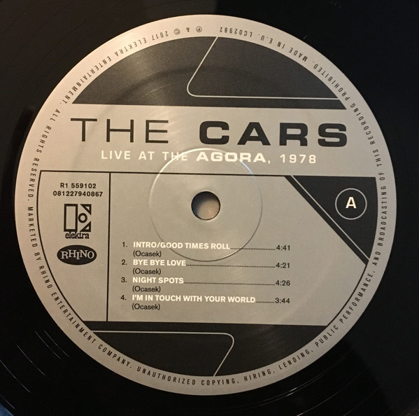 descargar álbum The Cars - Live At The Agora 1978