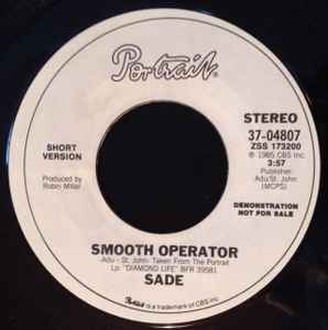 Sade - Smooth Operator album cover