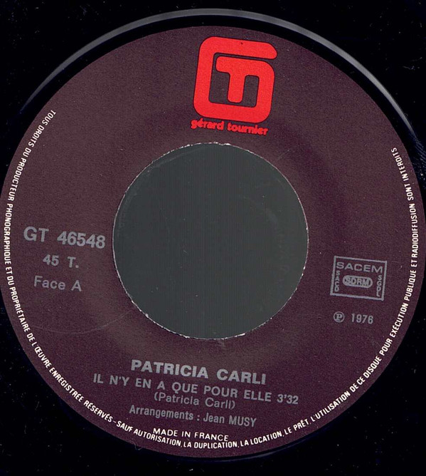 lataa albumi Patricia Carli - Il Ny En A Que Pour Elle