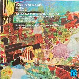 Iannis Xenakis - Akrata, Pithoprakta / Capriccio For Violin & Orchestra, De Natura Sonoris