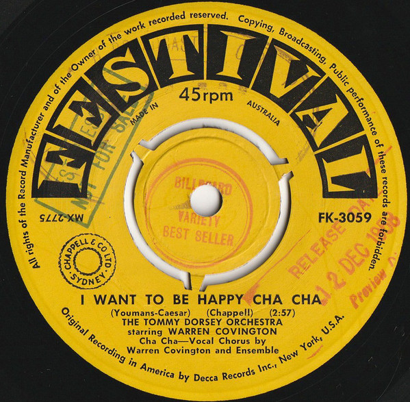 lataa albumi Tommy Dorsey And His Orchestra Starring Warren Covington - I Want To Be Happy Cha Cha
