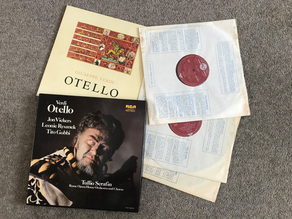 Verdi · Jon Vickers · Leonie Rysanek · Tito Gobbi · Tullio Serafin · Rome  Opera House Orchestra And Chorus – Otello (1960, Vinyl) - Discogs