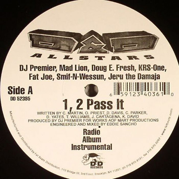 D&D All-Stars – 1, 2 Pass It (Remix) (2001, Vinyl) - Discogs