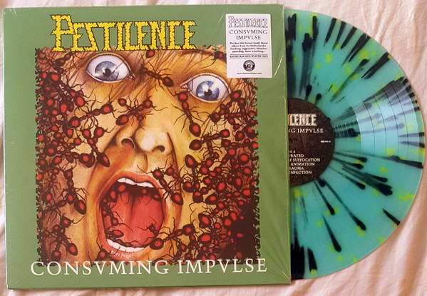 Pestilence – Consuming Impulse (2022, Electric Blue With Splatter