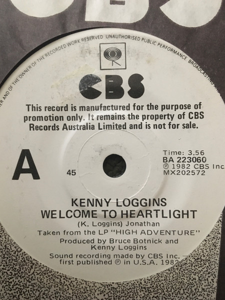 Kenny Loggins – Welcome To Heartlight (1982, Vinyl) - Discogs