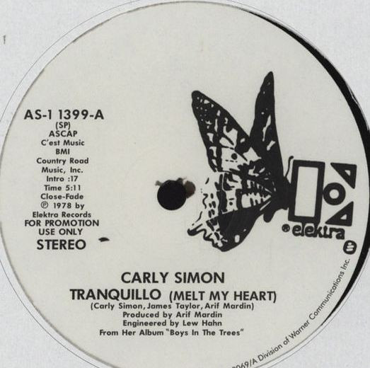 Carly Simon – Tranquillo (Melt My Heart) / You Belong To Me (2012