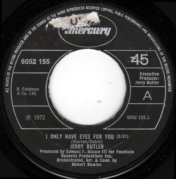Album herunterladen Jerry Butler - I Only Have Eyes For You