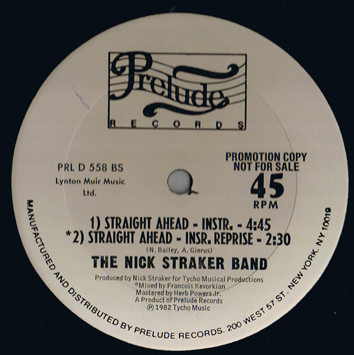 baixar álbum The Nick Straker Band - Straight Ahead