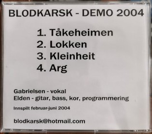 ladda ner album Blodkarsk - Demo 2004