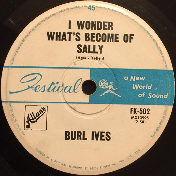 last ned album Burl Ives - I Wonder Whats Become Of Sally