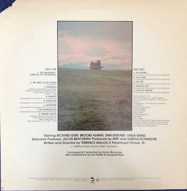 baixar álbum Ennio Morricone - Days Of Heaven The Original Soundtrack From The Motion Picture