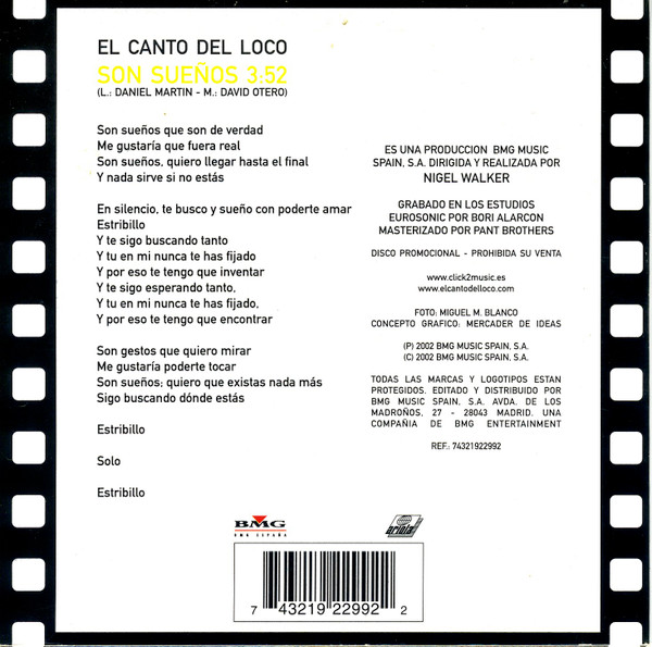 last ned album El Canto Del Loco - Son Sueños