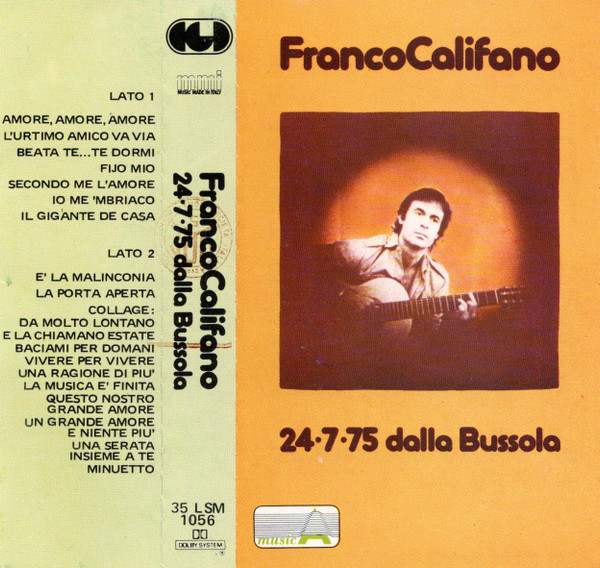 Franco Califano – Dalla Bussola (1988, CD) - Discogs