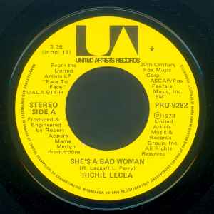Richie Lecea - She's A Bad Woman album cover