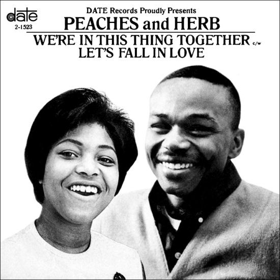 PEACHES & HERB: let's fall in love DATE 12 LP 33 RPM