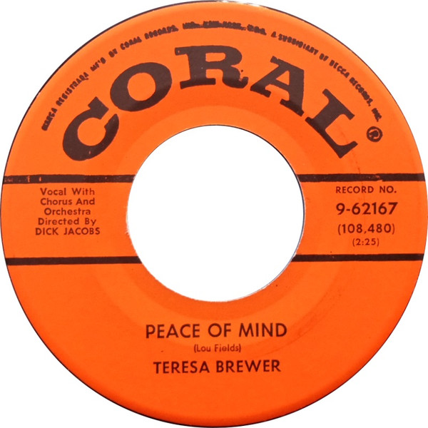 ladda ner album Teresa Brewer - Peace Of Mind
