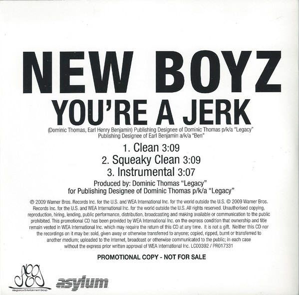 ladda ner album New Boyz - Youre A Jerk