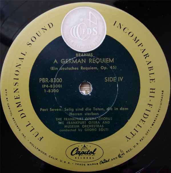 télécharger l'album Johannes Brahms, Georg Solti, Lore Wissmann - A German Requiem